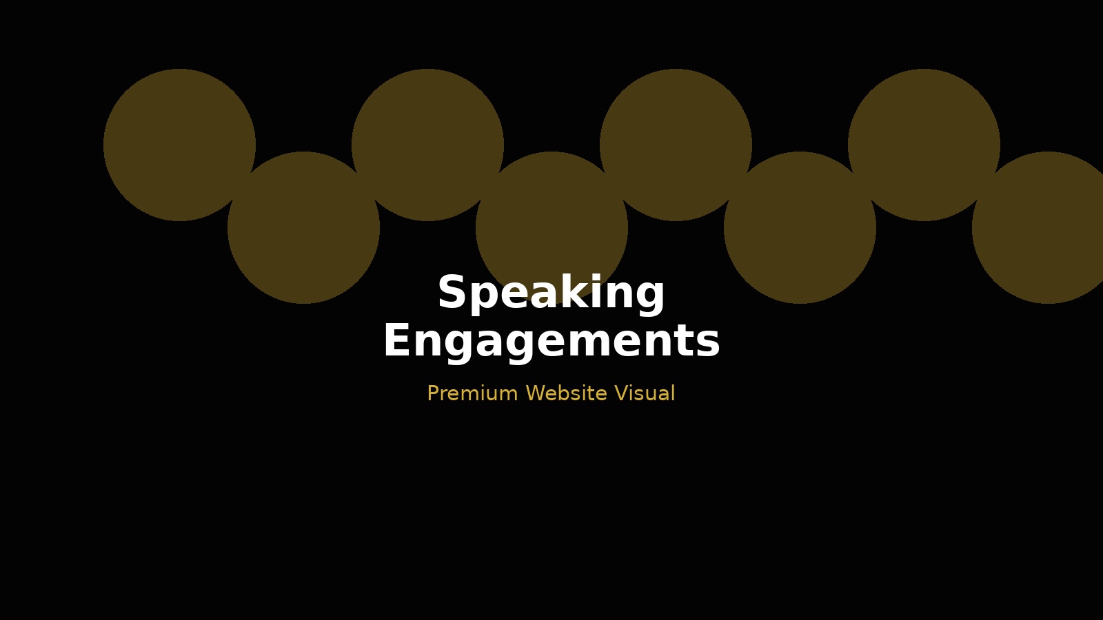 Speaking Engagements